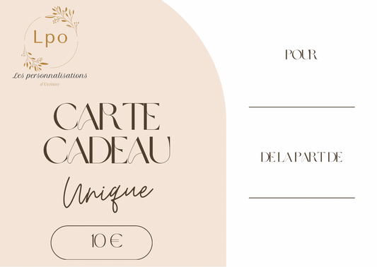 Carte cadeau !